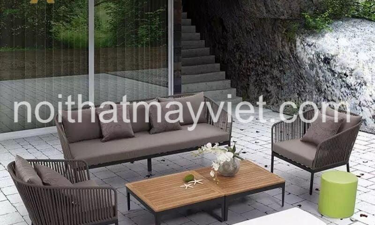 Bàn Ghế Sofa Mây Tre BGSF0021